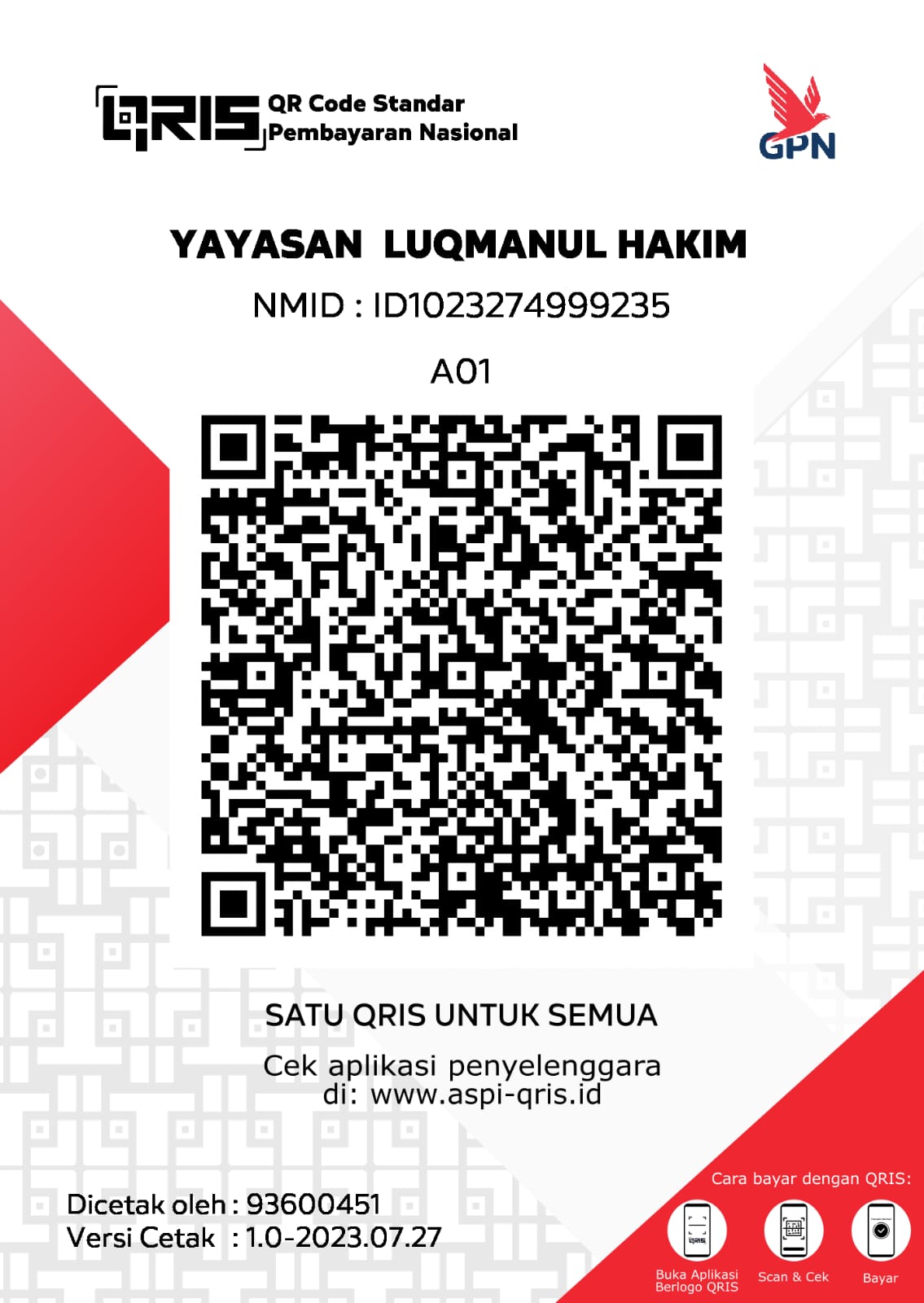 QRIS Yayasan Luqmanul Hakim
